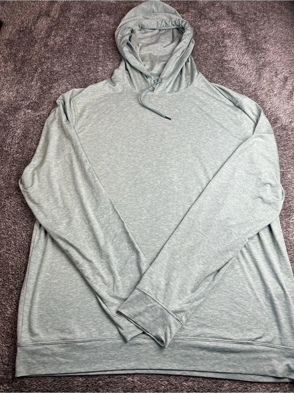 J.Crew Heathered Green Performance Hoodie XL